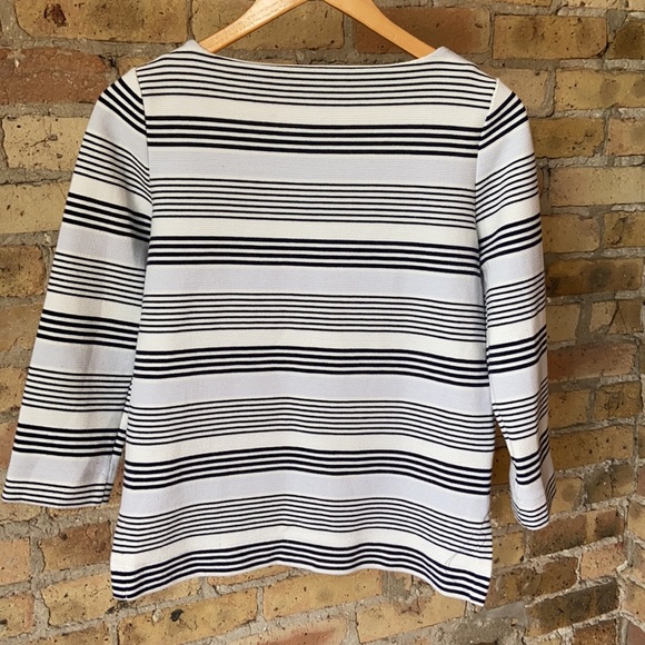 Madewell Black & White Striped Top - Picture 2 of 6